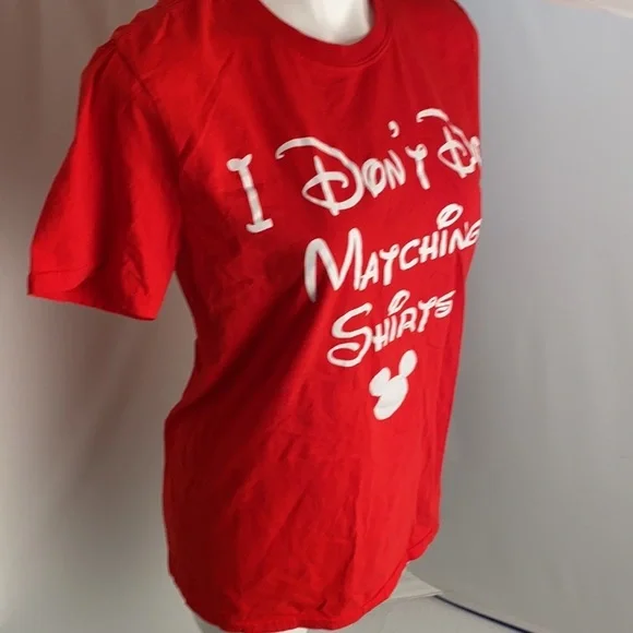 Gildan I Don’t Do Matching Shirts Disney t-shirt M - Picture 2 of 8